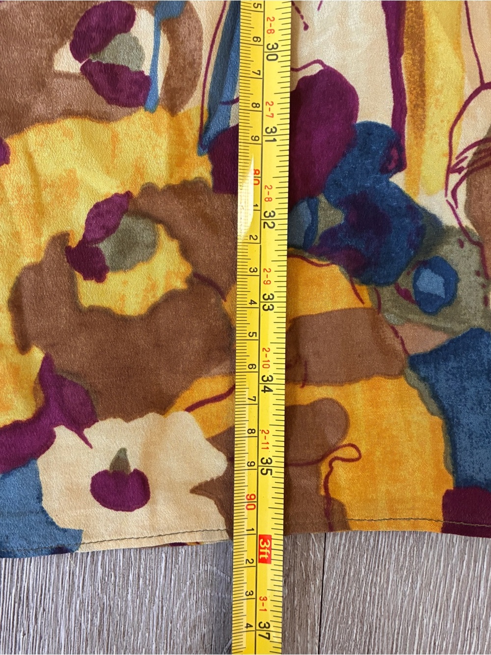 Banana republic silk abstract print dress floral v neck a line Flowy romantic - Picture 4 of 7